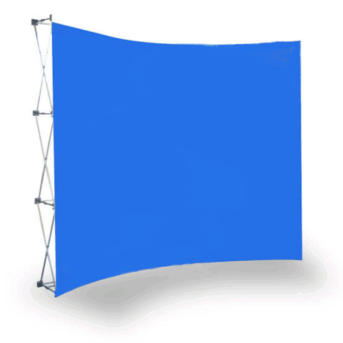 Curved Banner Wall Single Sided