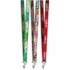 Crocodile Clip Double-Sided Sublimation Petersham Lanyard