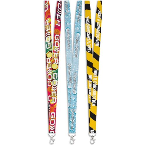 Lobster Clip Double-Sided Sublimation Petersham Lanyard