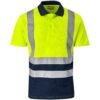 2025/11/ALT-1402-Y_1024X1024.jpg Surveyor Two-Tone Hi-Viz Reflective Golf Shirt